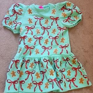 Queen of Sparkles Gingerbread Bow Dress